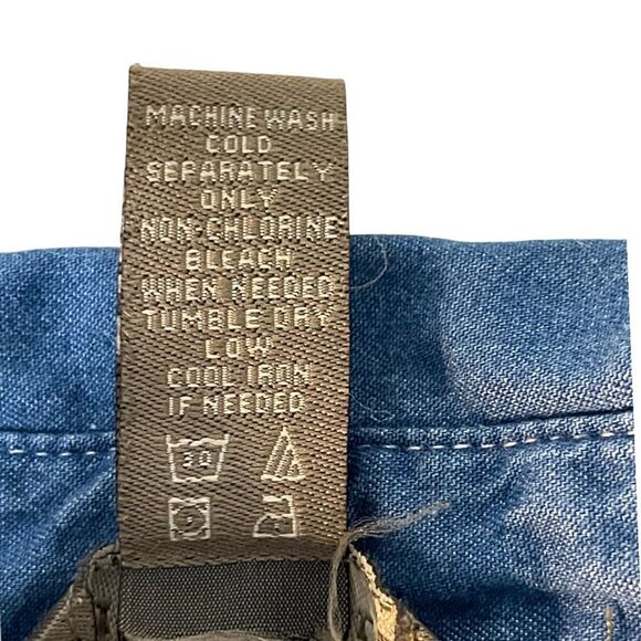 BIT & Bridle Sleeveless Button‎ Front Denim Jean Dress Blue S - Picture 6 of 7